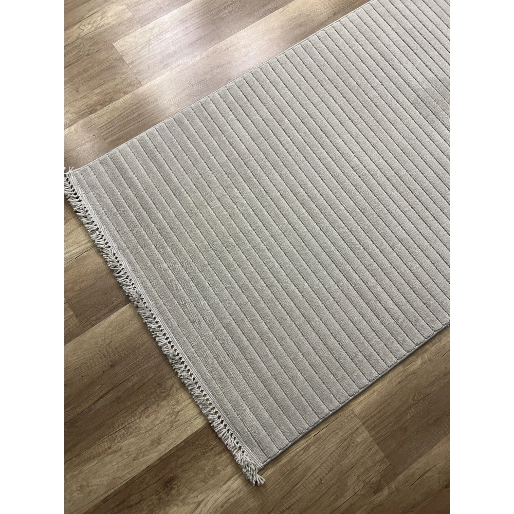 Hoom Rugs Prag 9215 Açık Gri Modern Makina Halısı