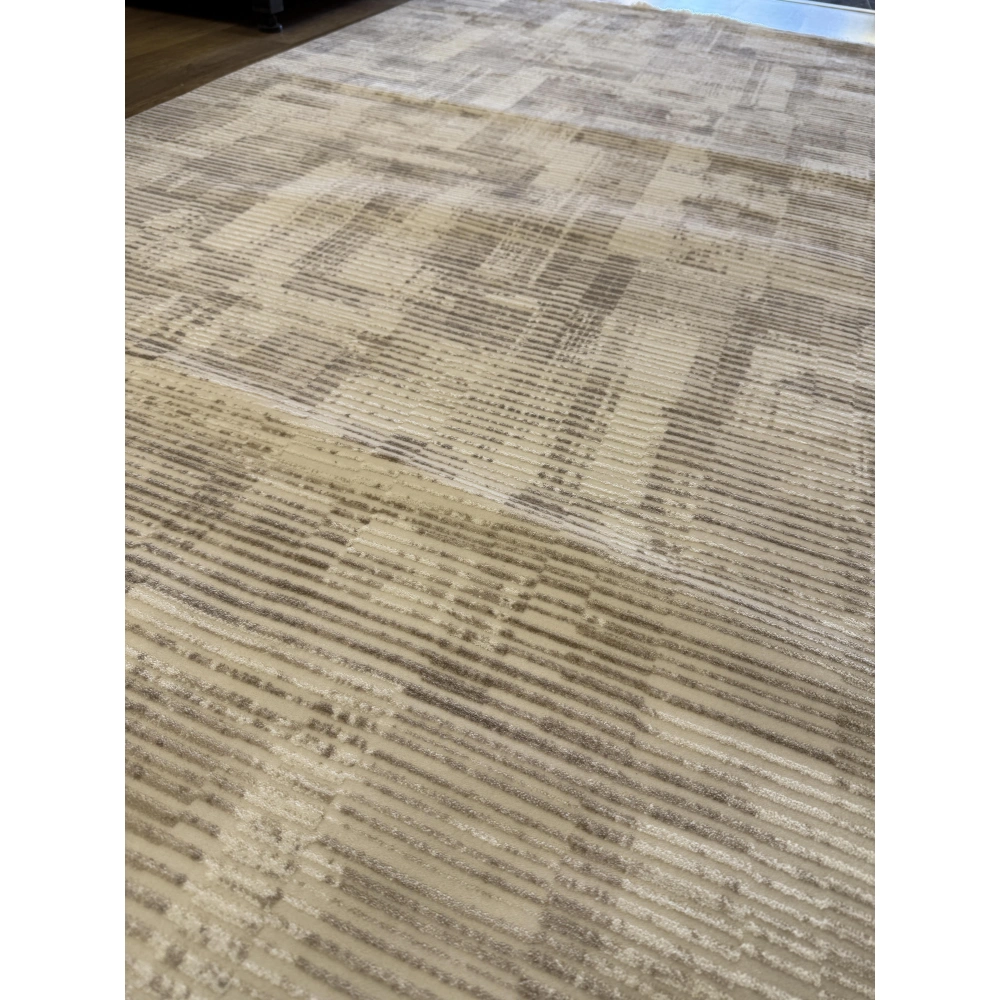 Hoom Rugs Touch 801 Kemik Bej Modern Salon Halısı