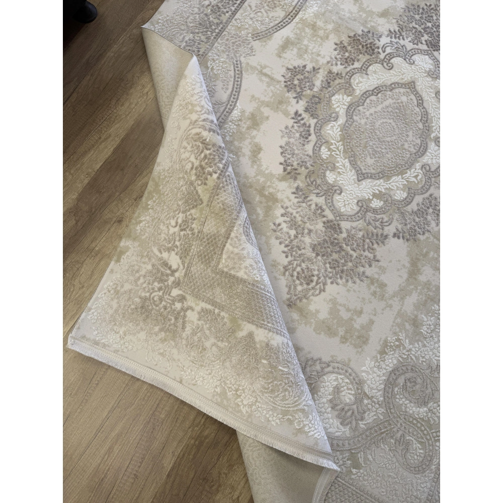 Hoom Rugs Touch 807 Krem Vizon Modern Salon Halısı