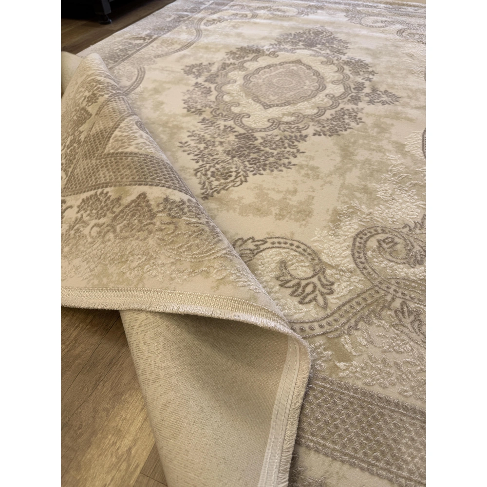 Hoom Rugs Touch 807 Krem Vizon Modern Salon Halısı