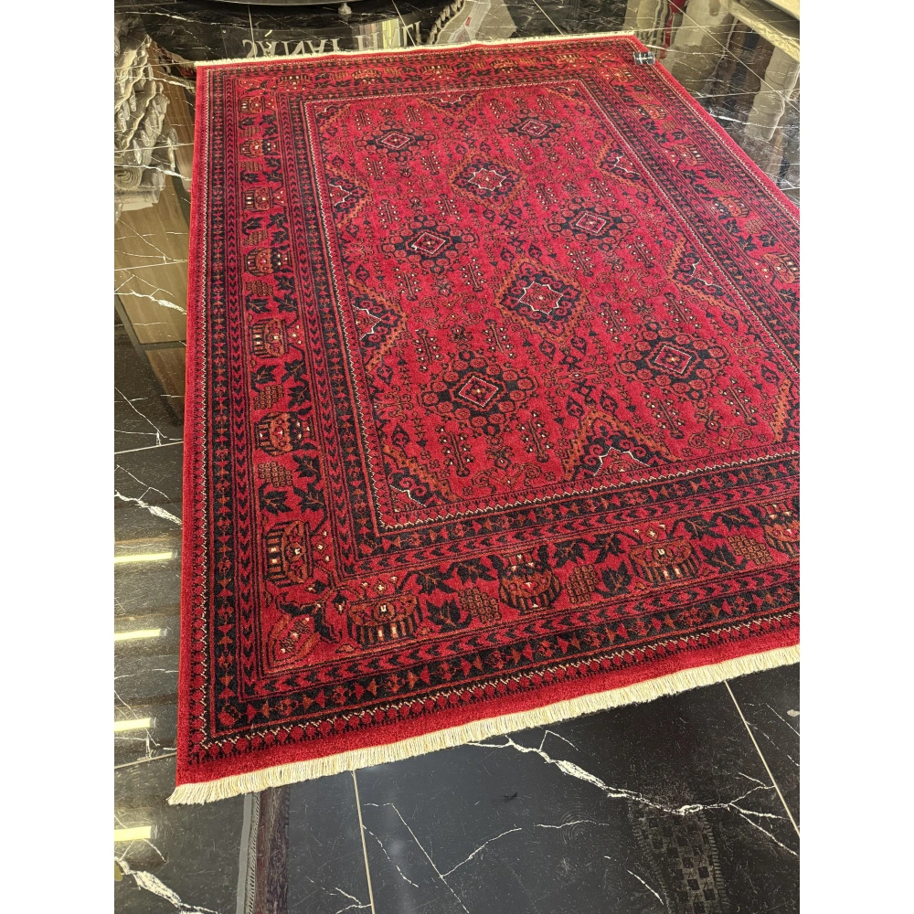 Hoom Rugs Wool Bambos Plus 902 Kırmızı Klasik Salon Halısı