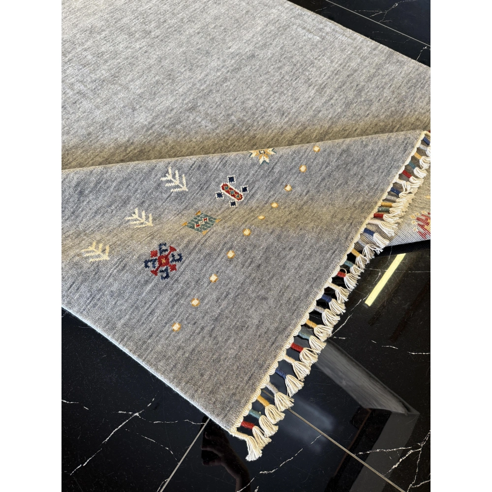 Hoom Rugs Wool Funky 804 Gri Klasik Salon Halısı