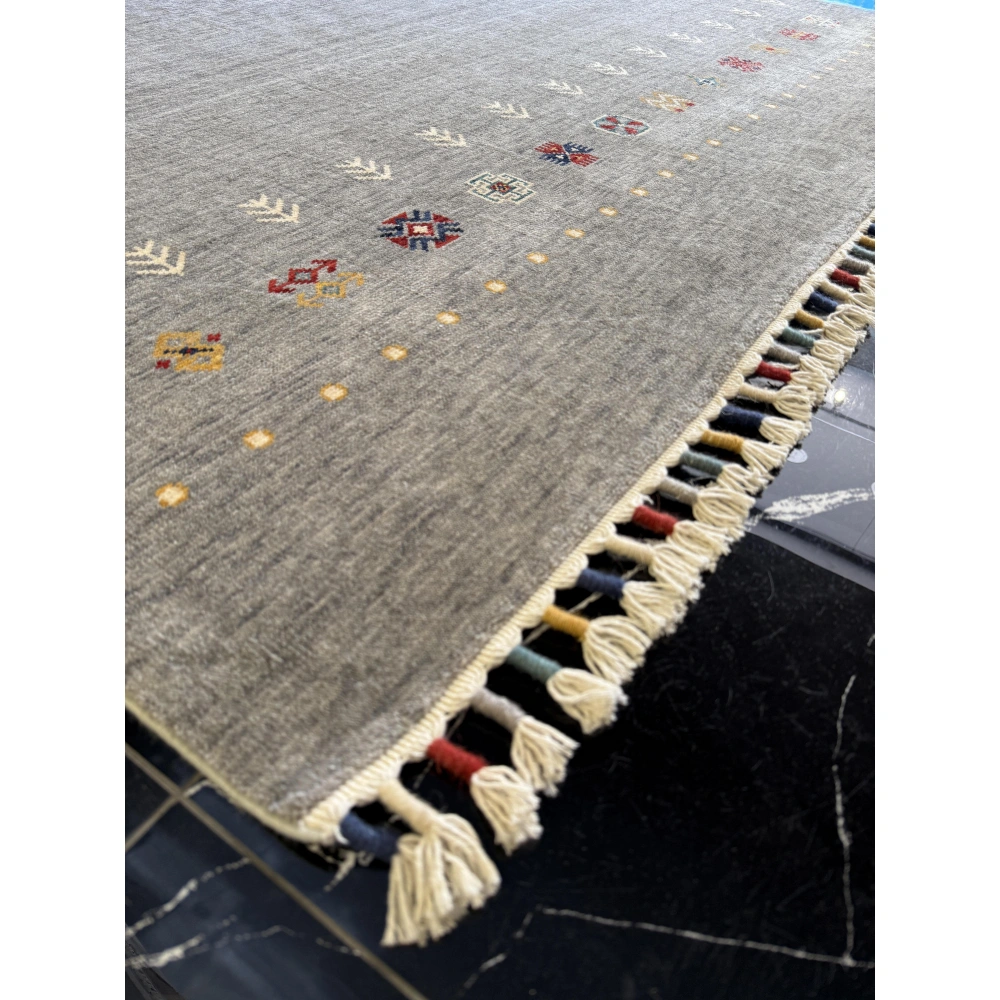 Hoom Rugs Wool Funky 804 Gri Klasik Salon Halısı
