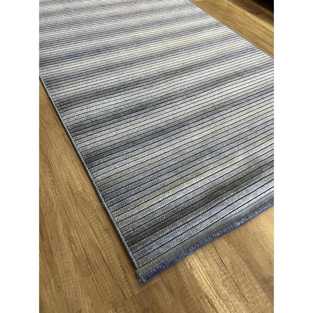 Luxess Halı Cool 402 Mavi Yıkanabilir Kilim