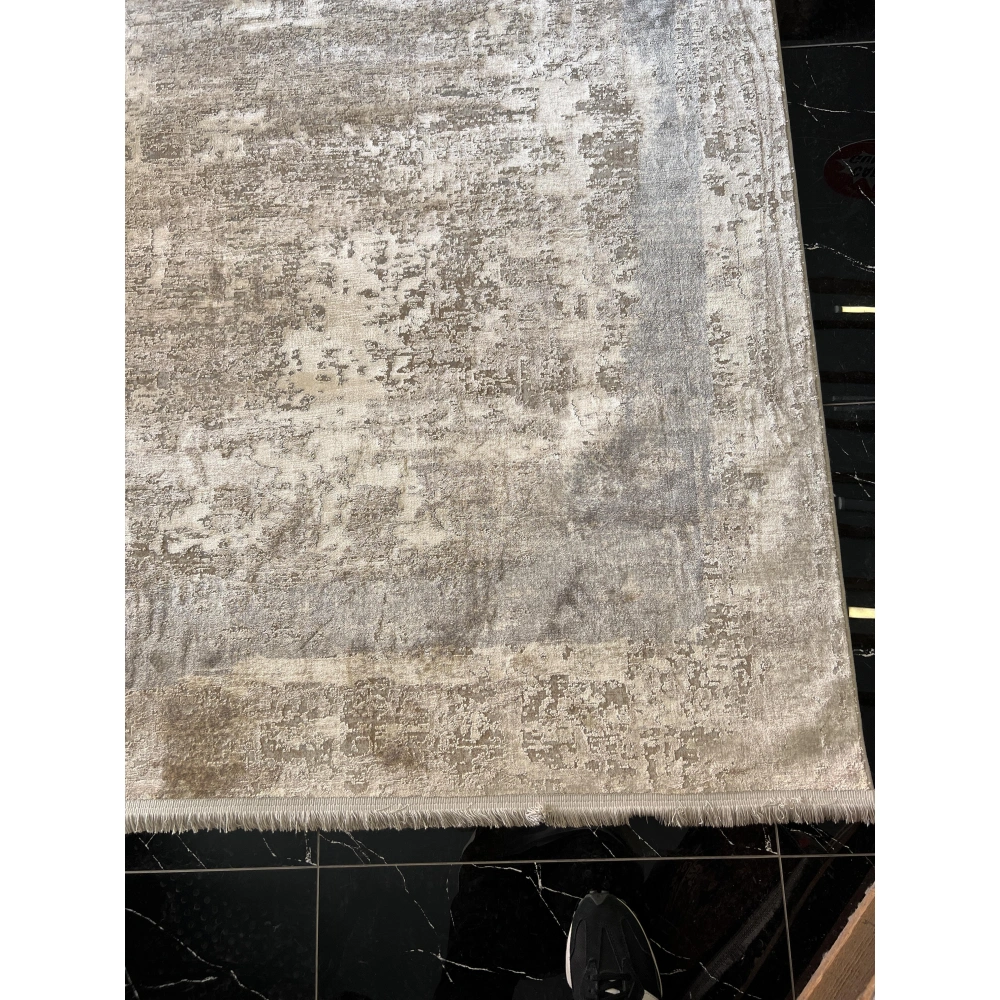 Sanat Halı Doku 1233 Vizon Gri Modern Salon Halısı