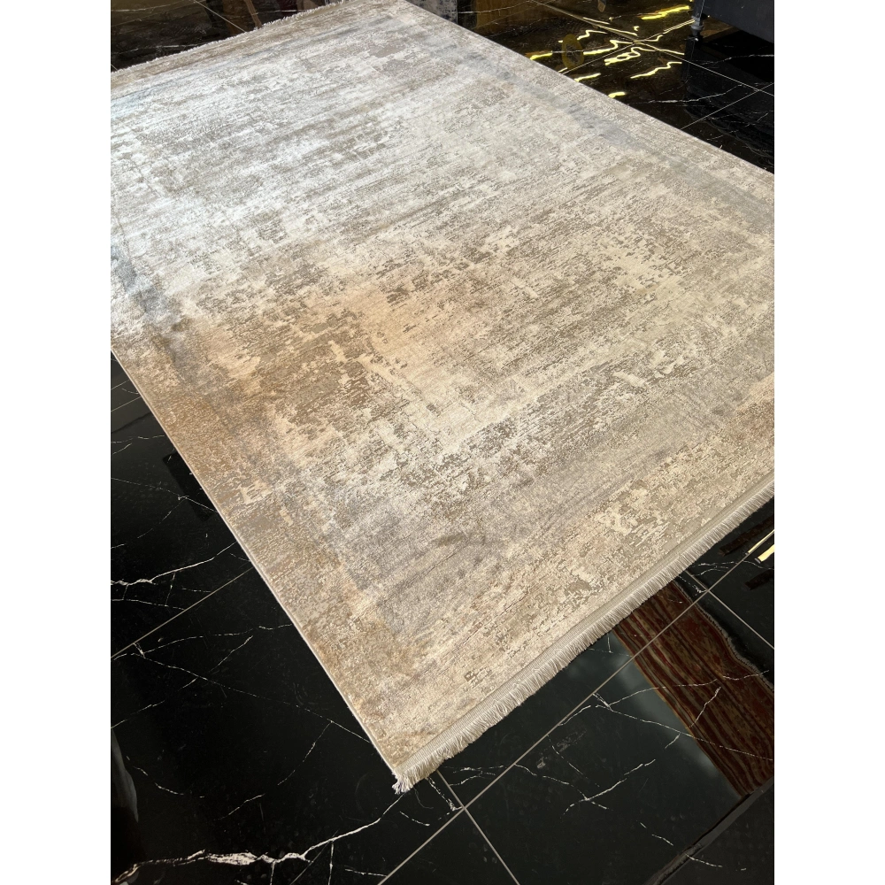 Sanat Halı Doku 1233 Vizon Gri Modern Salon Halısı