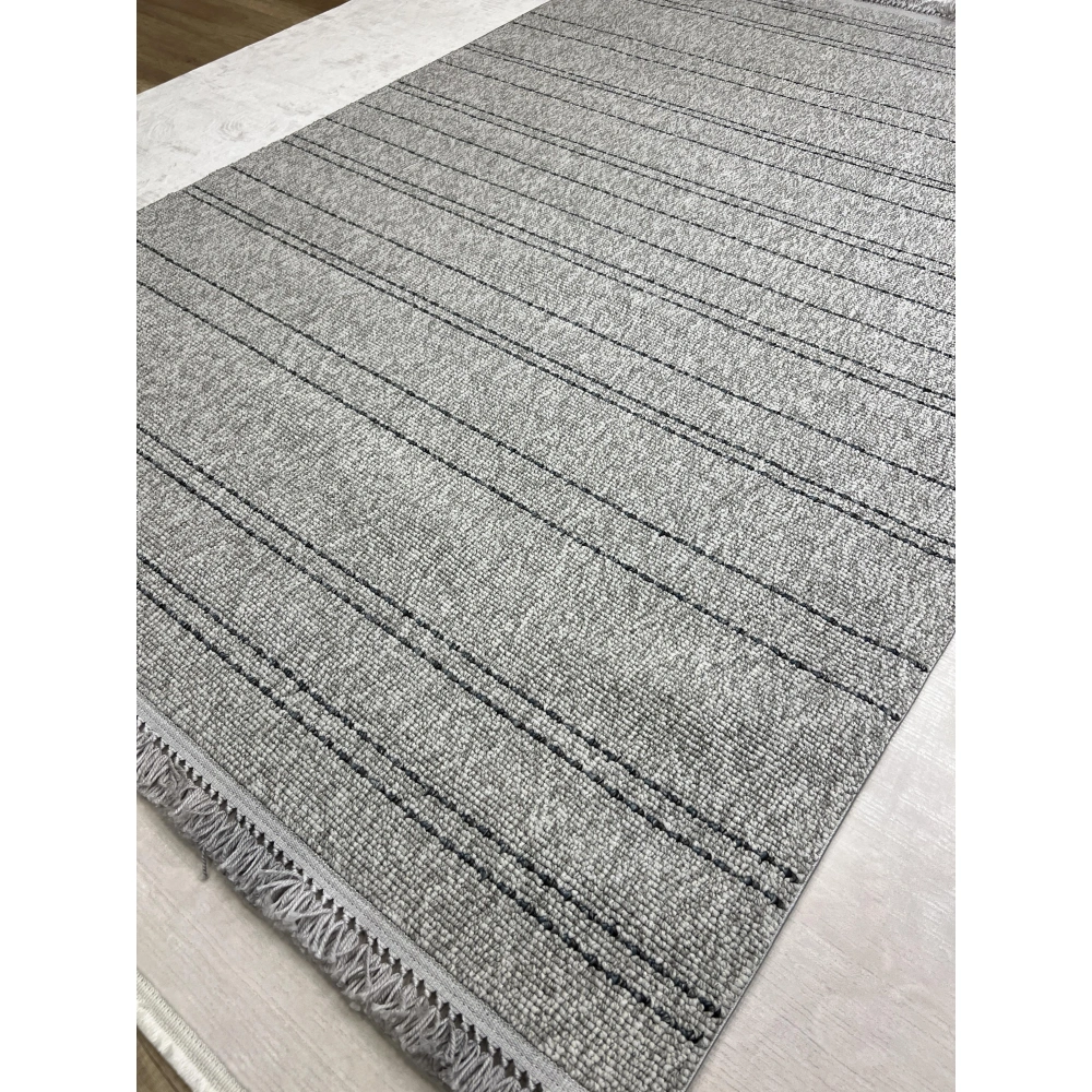 Sanat Halı Lora Plus 3923 Gri İskandinav Halı