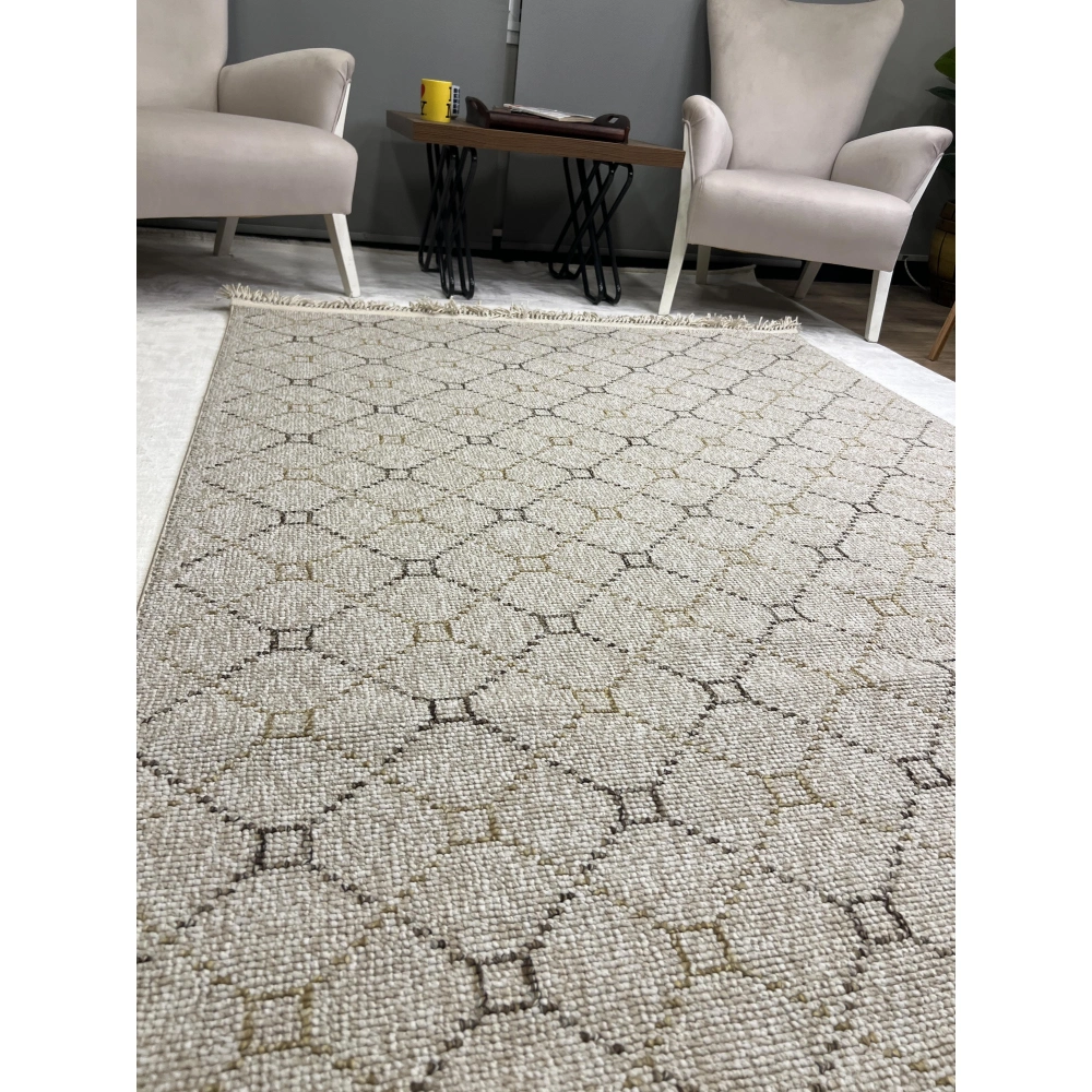 Sanat Halı Lora Plus 3925 Bej İskandinav Halı