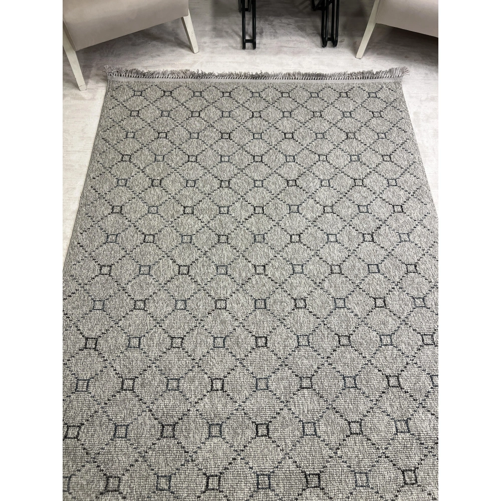 Sanat Halı Lora Plus 3926 Gri İskandinav Halı