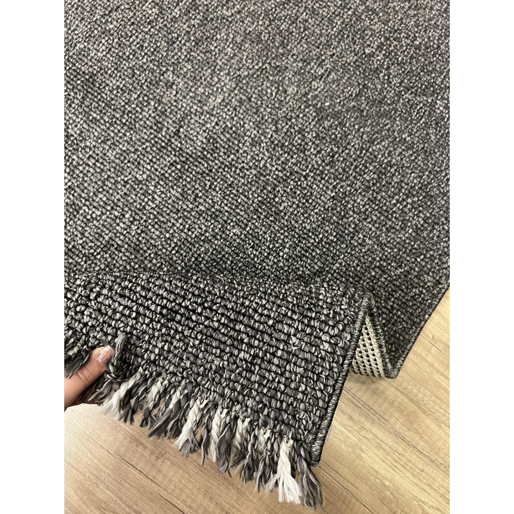 Sanat Halı Lora Plus 3954 Antrasit İskandinav Halı