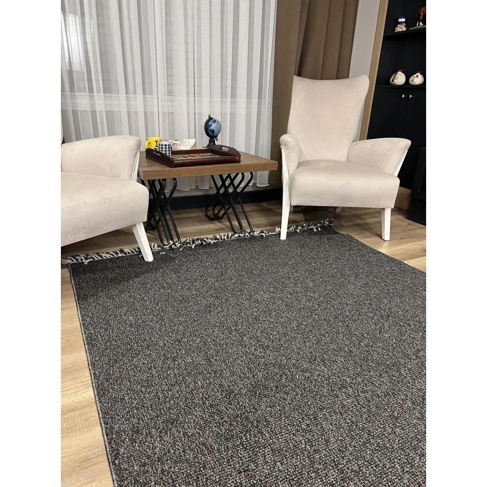 Sanat Halı Lora Plus 3954 Antrasit İskandinav Halı
