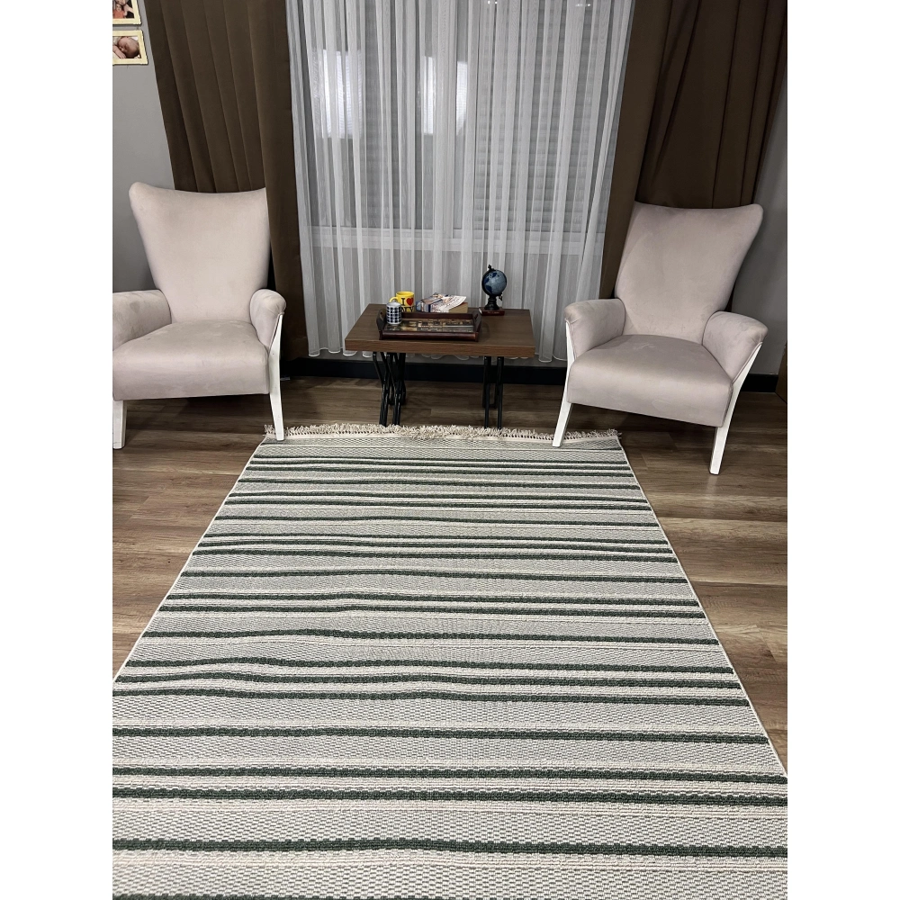 Sanat Halı Rio 3919 Yeşil İskandinav Halı