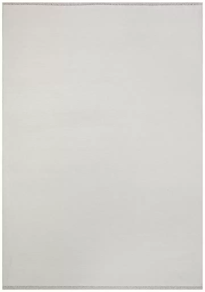 Hoom Rugs York 202 Beyaz Tek Renk Desensiz Modern Salon Halısı
