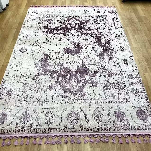Tuğra Halı Diamond 12 Mürdüm Klasik Viskon Halı