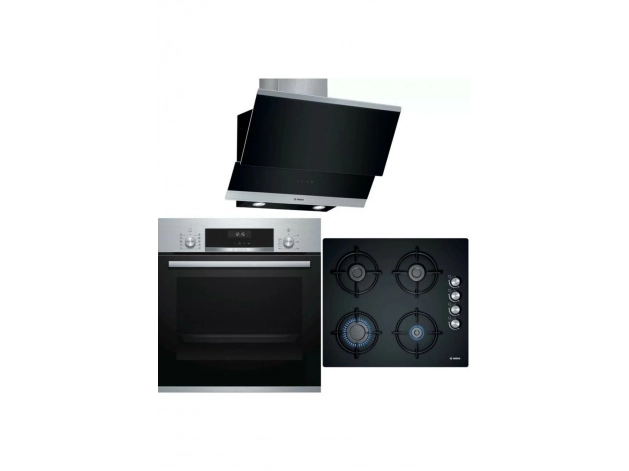 Bosch Çelik Ankastre Set HBJ558YS0T, POP6C6O10O, DWK065G60T