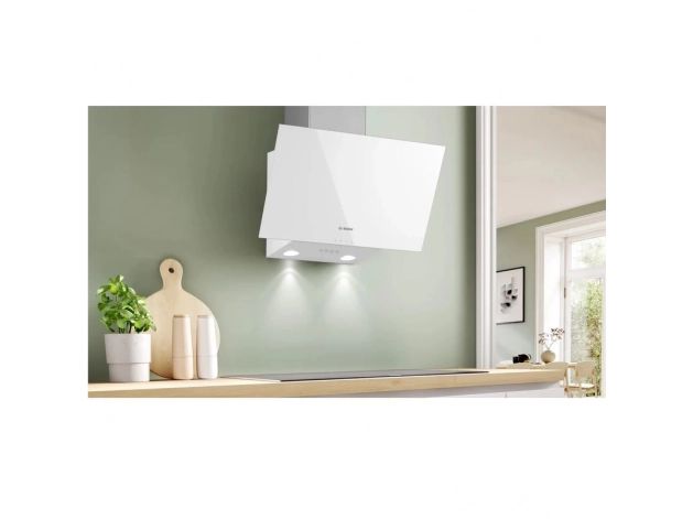 Bosch DWK63PJ20T 60 cm Beyaz Cam Duvar Tipi Ankastre Davlumbaz