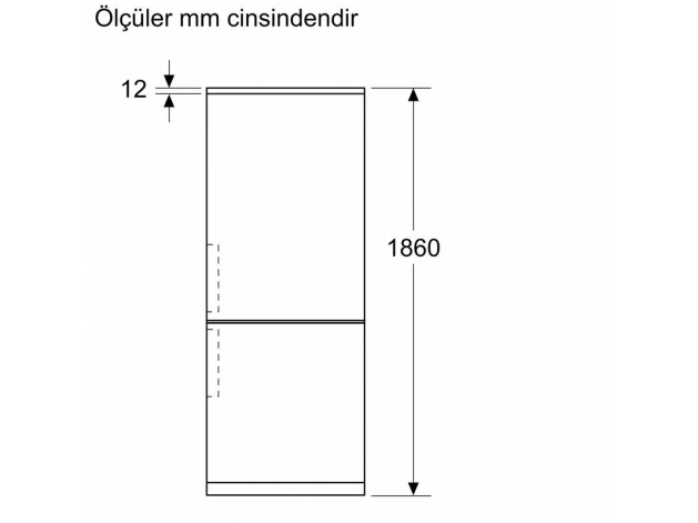 Bosch KGP86AWC0N Kombi No Frost Beyaz Buzdolabı