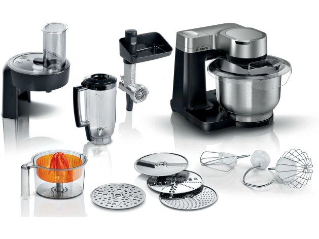 BOSCH MUMS2VM40 Mutfak Makinesi MUM Serie I 2 900 W Siyah, Gümüş
