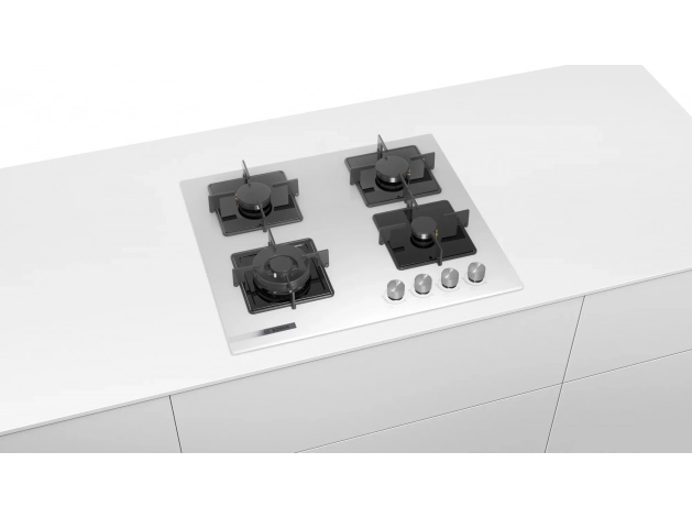 Bosch PNH6C2O12O Wok Gözlü Beyaz Cam Ankastre Ocak