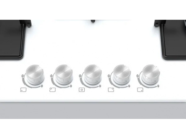 Bosch PNQ7B2O12O Wok Gözlü Beyaz Cam Ankastre Ocak