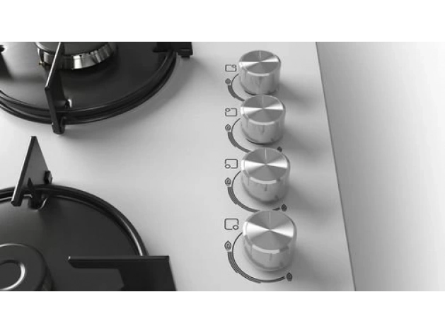 Bosch POP6C2O10O 60 cm Beyaz Cam Ankastre Ocak