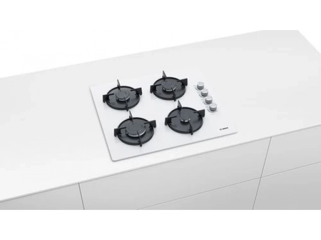 Bosch POP6C2O10O 60 cm Beyaz Cam Ankastre Ocak