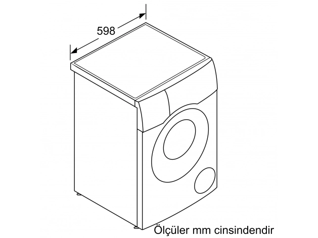 Bosch WNC254A0TR Serie 8 Kurutmalı Çamaşır Makinesi 10.5/6 kg 1400 dev./dak.