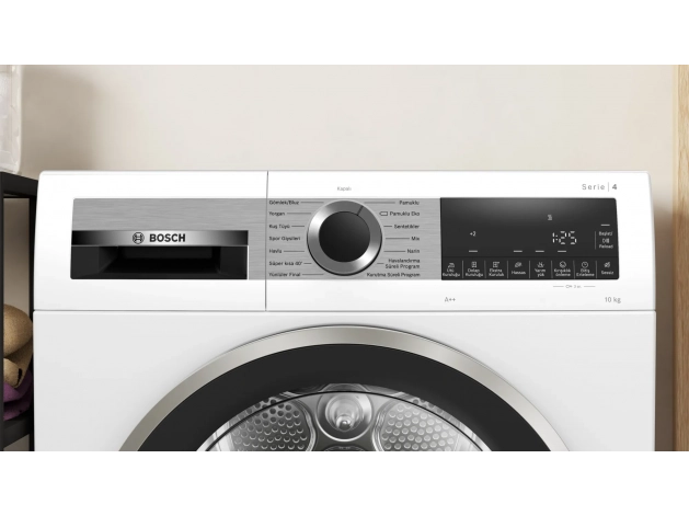 Bosch WQG25100TR Serie 4 Isı Pompalı Kurutma Makinesi 10 kg