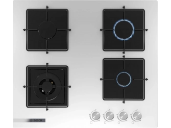 Bosch PNH6C2O12O Wok Gözlü Beyaz Cam Ankastre Ocak