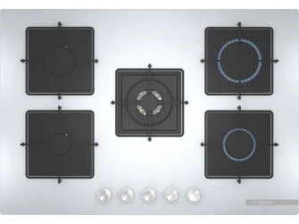 Bosch PNQ7B2O12O Wok Gözlü Beyaz Cam Ankastre Ocak