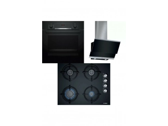 Bosch Siyah Ankastre Set HBF514BB1T , POP6C6O10O, DWK065G60T