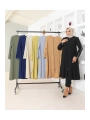 Kol Düğme Detaylı Linda Kap -Lacivert