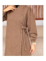Bağlamalı çıt çıt Detaylı ferace , Bej