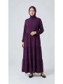 Kat Katlı Ferace - Mürdüm / F0147
