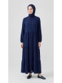Kat Katlı Ferace - Lacivert / F0147
