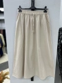 Keten Kumaş Paraşüt Etek - Bej / A0102