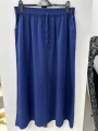 Keten Kumaş Paraşüt Etek - Lacivert / A0102