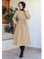 Kuşaklı SÜET Kumaş Kap