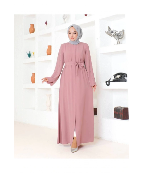 Kolları Taş Detaylı Ferace