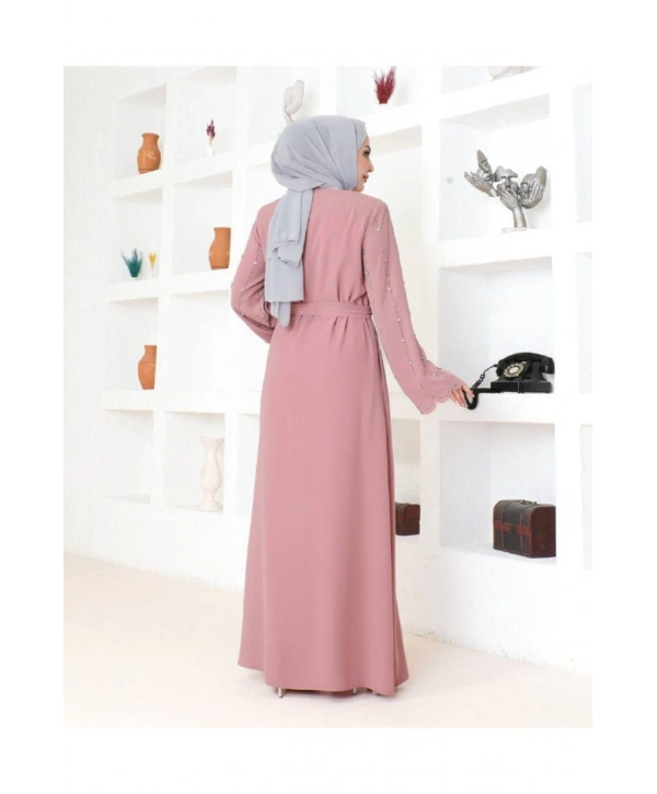 Kolları Taş Detaylı Ferace