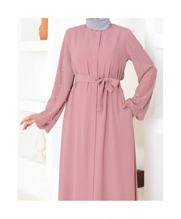 Kolları Taş Detaylı Ferace