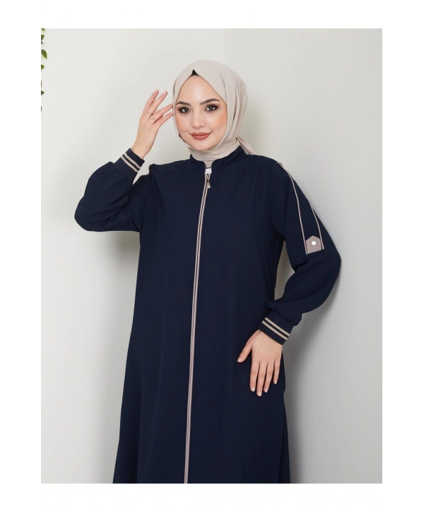 Biyeli Büyük Beden Ferace