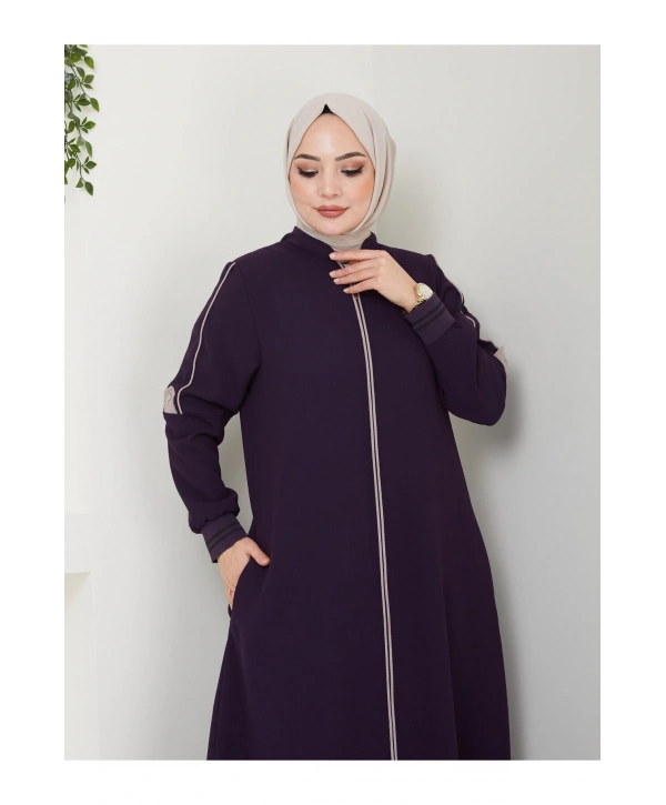 Biyeli Büyük Beden Ferace