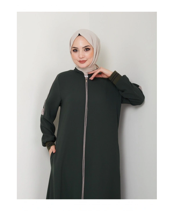 Biyeli Büyük Beden Ferace