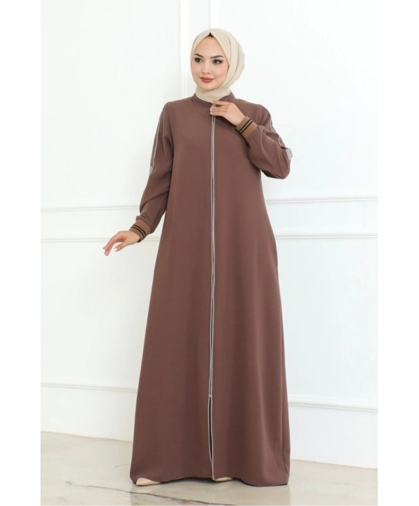 Biyeli Büyük Beden Ferace