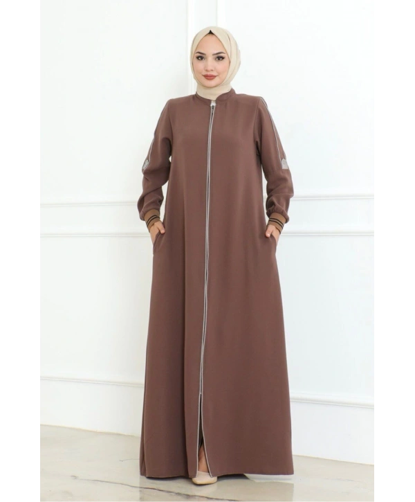 Biyeli Büyük Beden Ferace