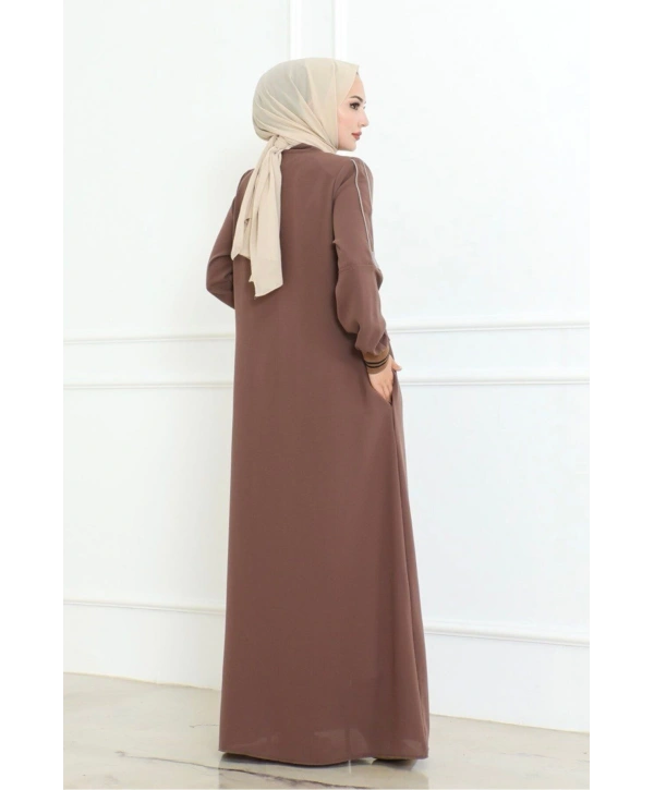 Biyeli Büyük Beden Ferace