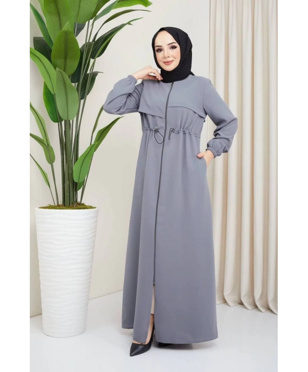 Bağlamalı Önü Pat Detaylı Ferace