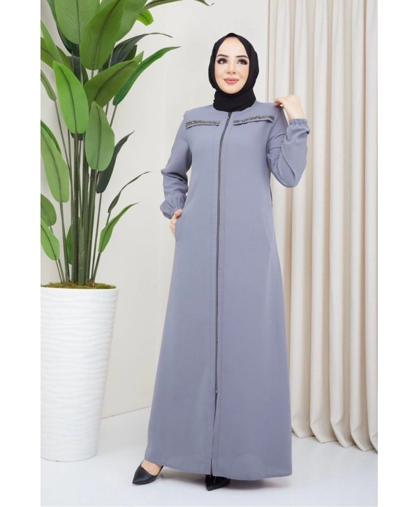 Göğüs Taş Detaylı Ferace