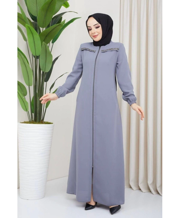 Göğüs Taş Detaylı Ferace